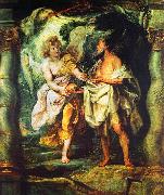 Peter Paul Rubens The Prophet Elijah Receiving Bread and Water from an Angel Spain oil painting artist
